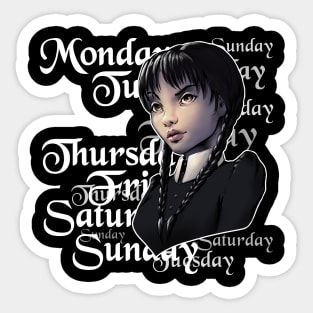 Wednesday Sticker